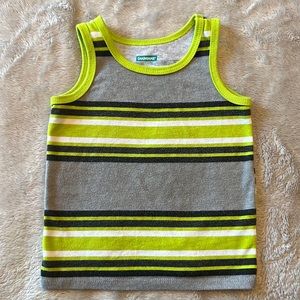 12 month green and grey tank top